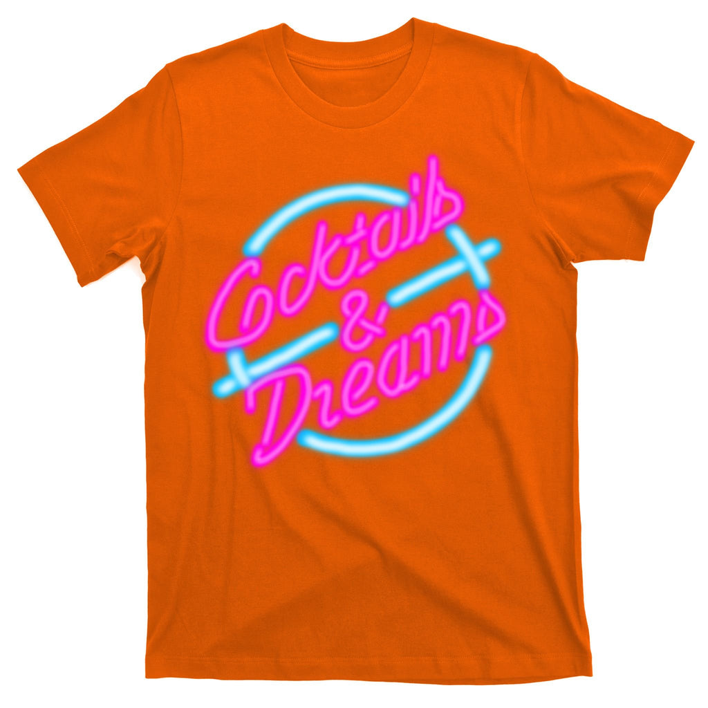 Cocktails And Dreams Retro 80s T-Shirt
