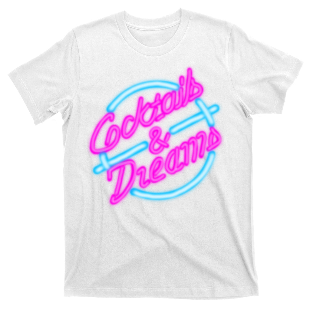 Cocktails And Dreams Retro 80s T-Shirt