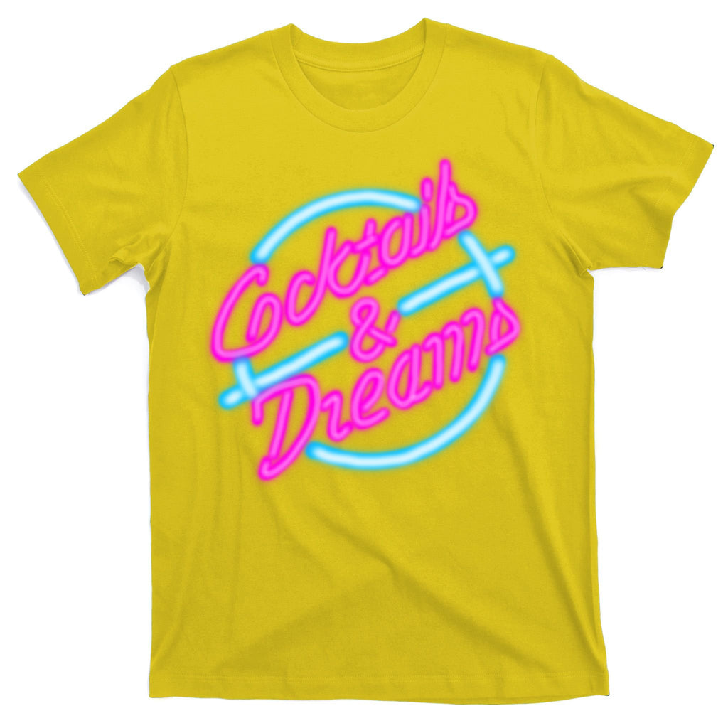 Cocktails And Dreams Retro 80s T-Shirt