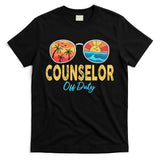 Counselor Off Duty Happy Last Day Of School Summer T-Shirt