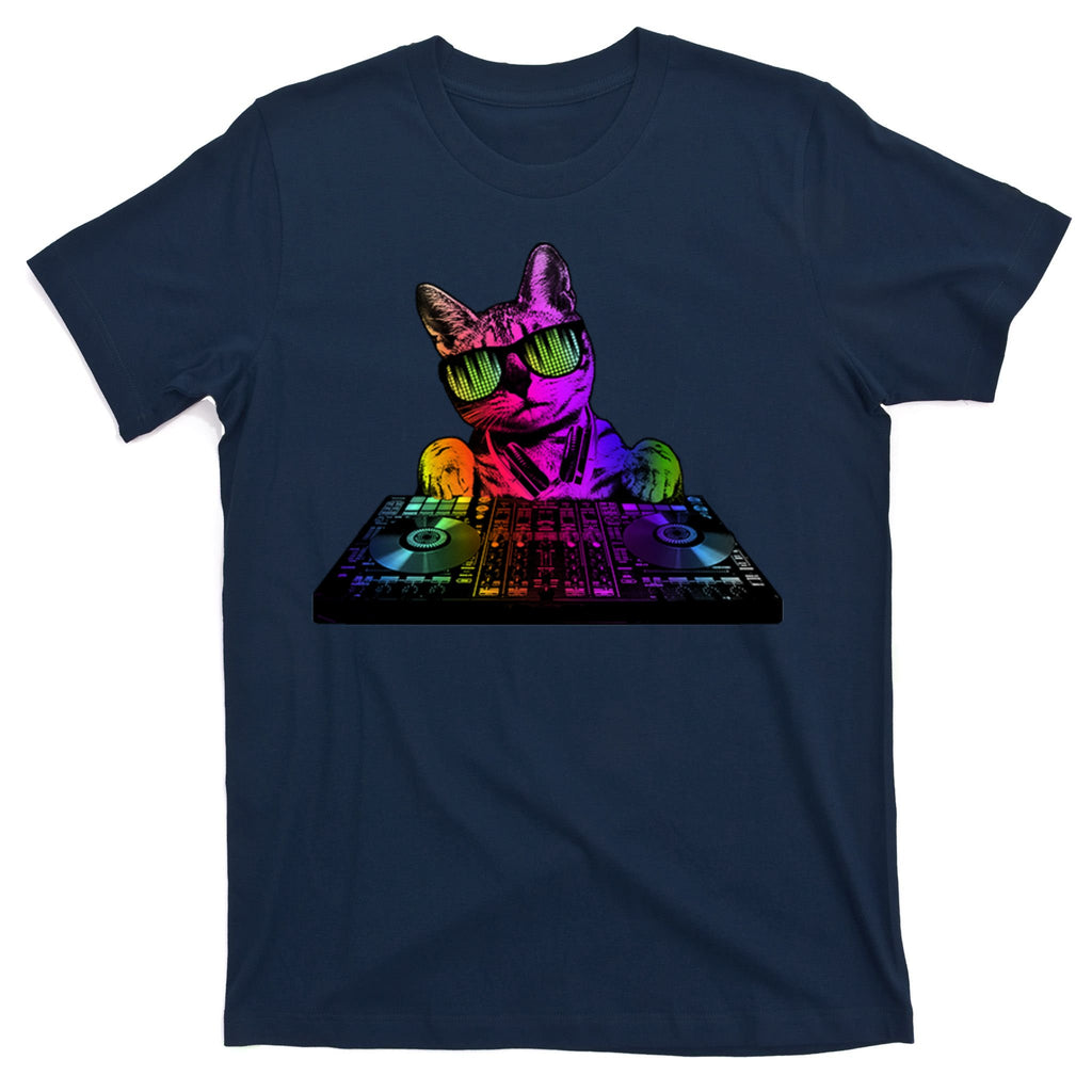 Colorful DJ Cat T-Shirt