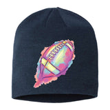 Colorful Football Graphic Sustainable Beanie