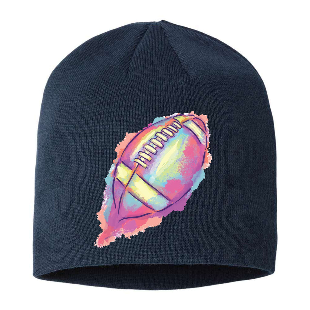 Colorful Football Graphic Sustainable Beanie