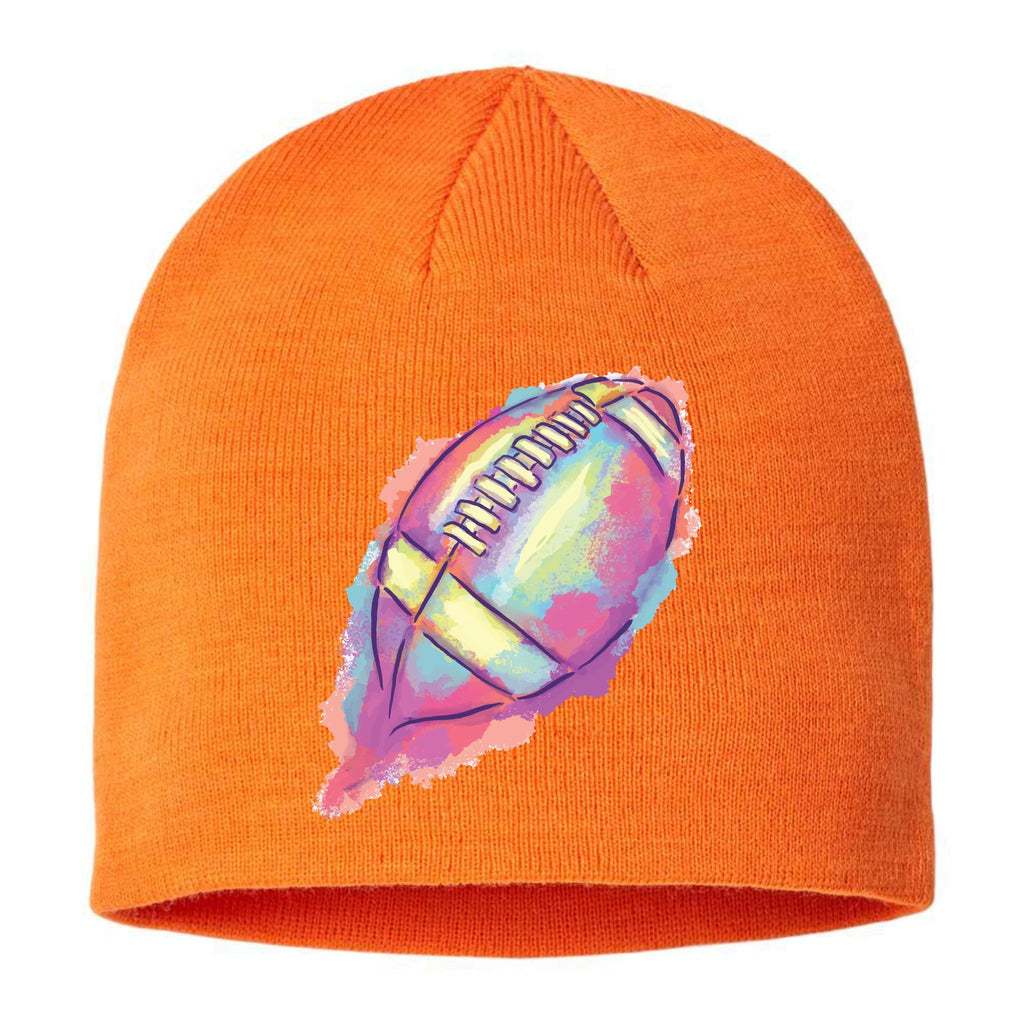 Colorful Football Graphic Sustainable Beanie