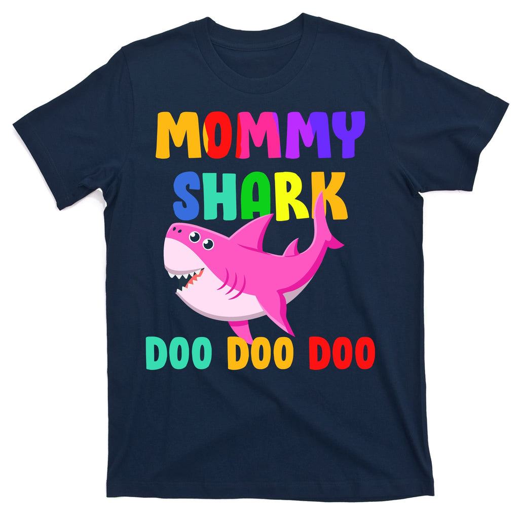 Colorful Mommy Shark Doo Doo Doo T-Shirt