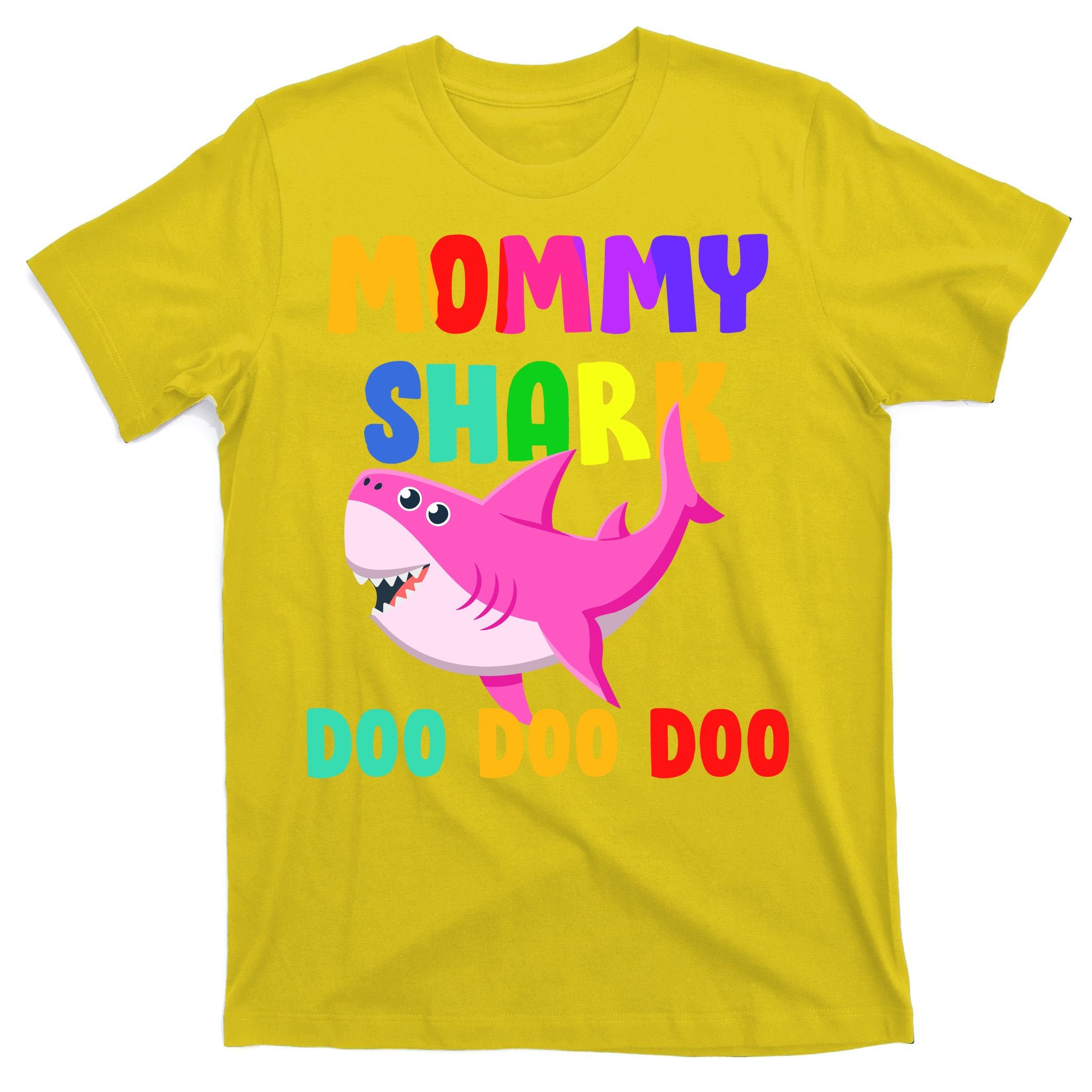 Colorful Mommy Shark Doo Doo Doo T-Shirt