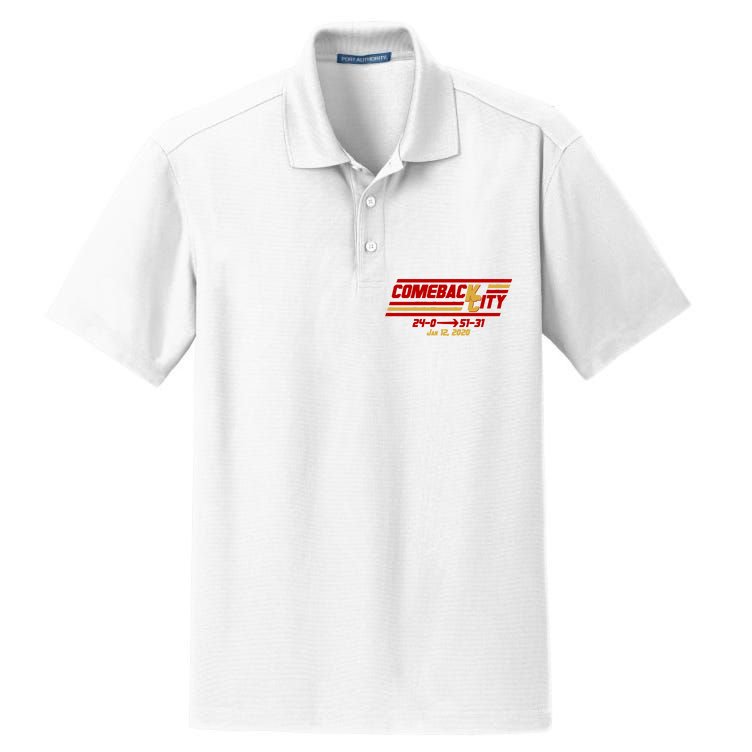 Comeback City Kansas City Football Dry Zone Grid Polo