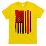 Cool Baseball Bat American Flag USA T-Shirt