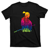 Cool Colorful Samurai Katana T-Shirt