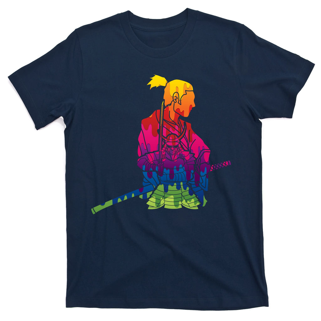 Cool Colorful Samurai Katana T-Shirt