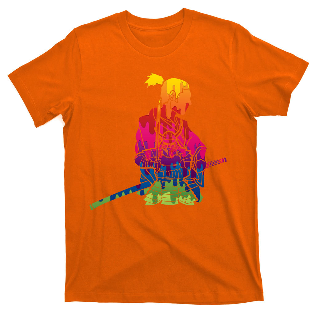 Cool Colorful Samurai Katana T-Shirt