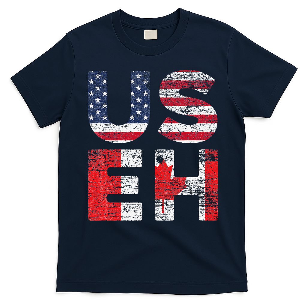 Canadian Pride American USA USEH US Flag Canada T-Shirt