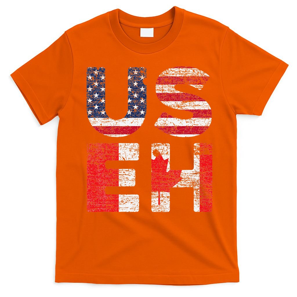 Canadian Pride American USA USEH US Flag Canada T-Shirt