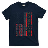 Cool Patriotic Montana Usa Us Flag T-Shirt