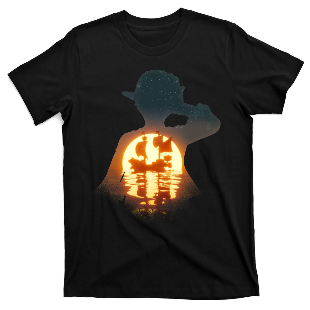 Cool Pirate Sunset Sunrise T-Shirt