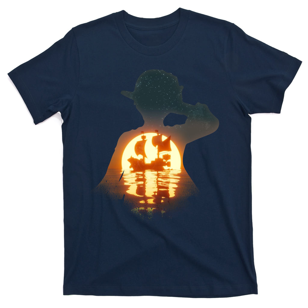 Cool Pirate Sunset Sunrise T-Shirt