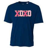 Chenille Patch Sparkling Xoxo Valentine Day Heart Love Gift Cooling Performance Crew T-Shirt