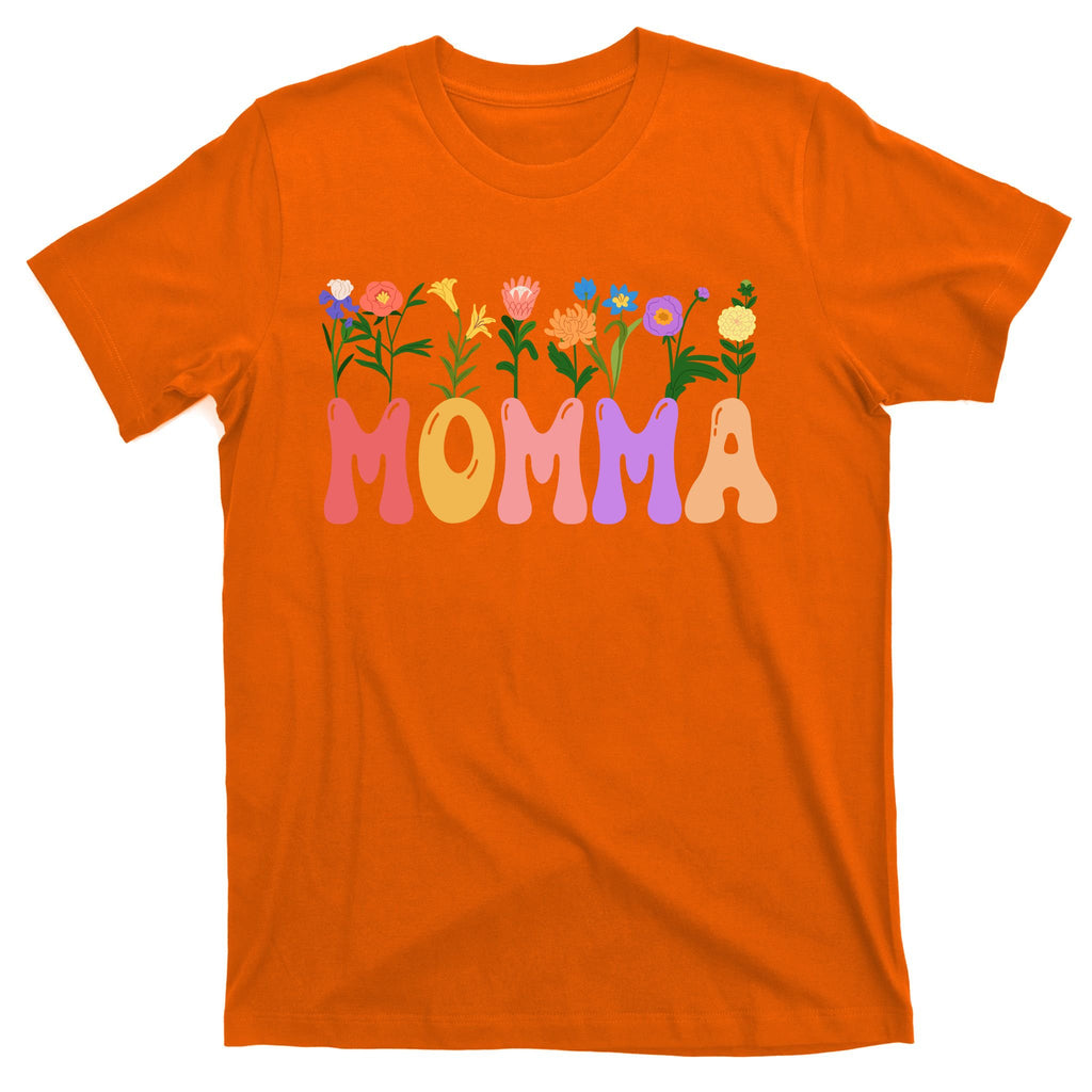 Cute Retro Floral Momma T-Shirt