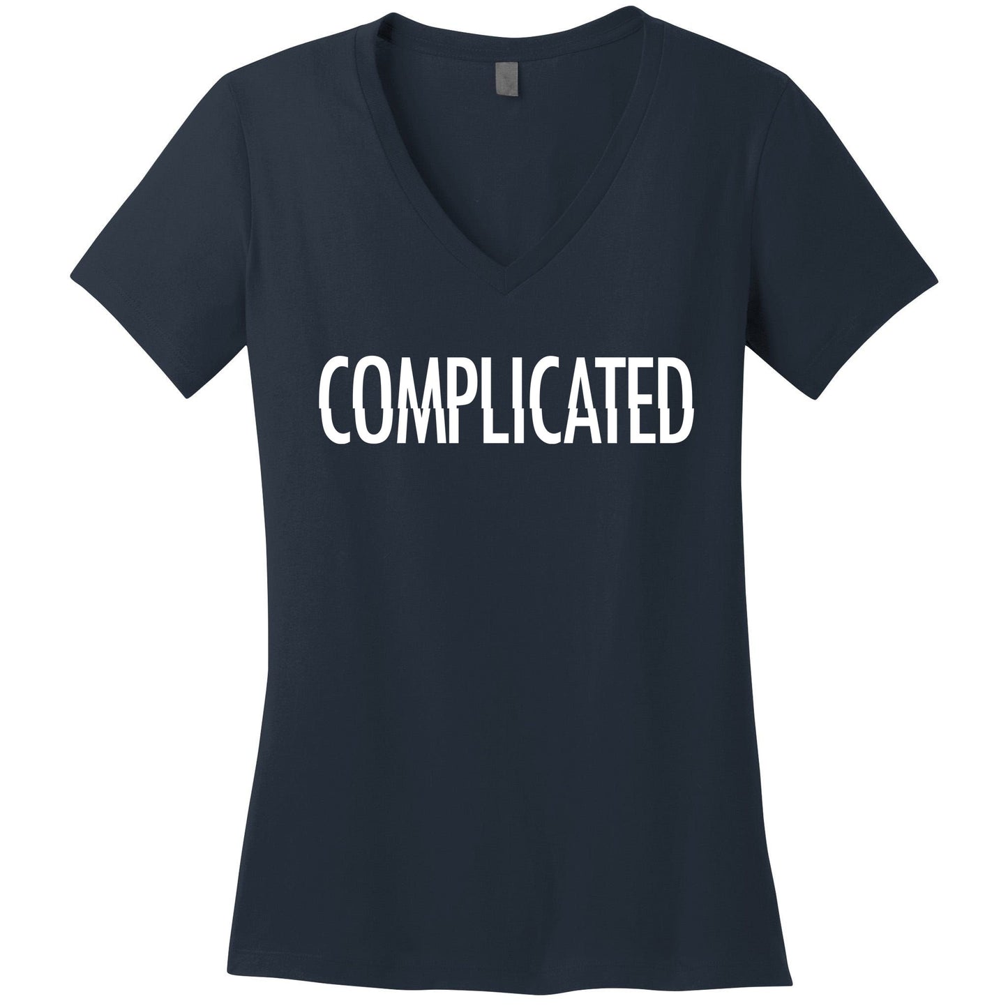 Complicated Realtionship Glitch Gift Women's V-Neck T-Shirt
