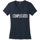 Complicated Realtionship Glitch Gift Women's V-Neck T-Shirt