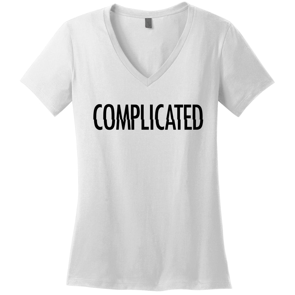 Complicated Realtionship Glitch Gift Women's V-Neck T-Shirt