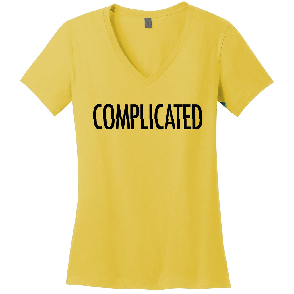 Complicated Realtionship Glitch Gift Women's V-Neck T-Shirt