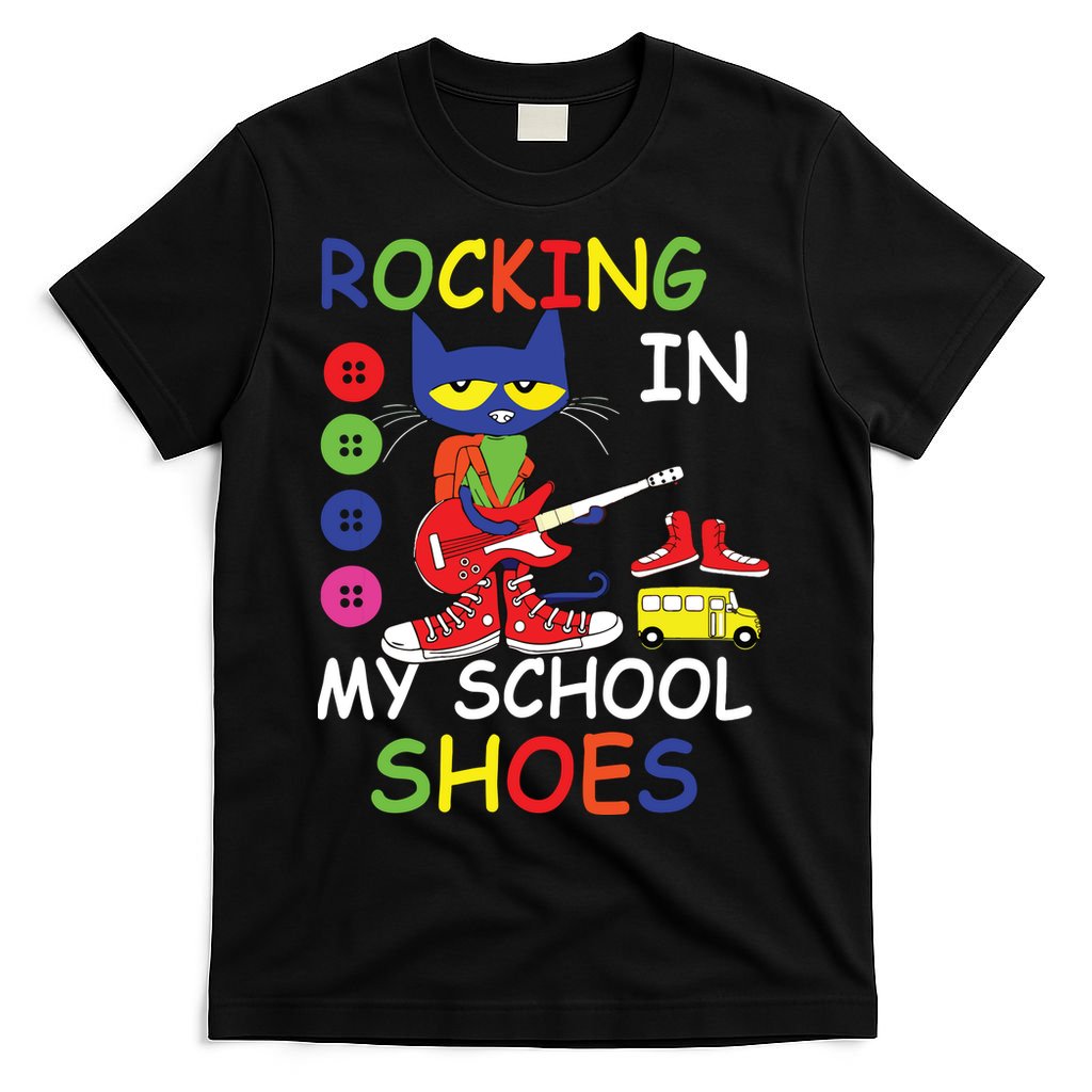 Cat Rocking In My School Shoes Back To School For Kids T-Shirt