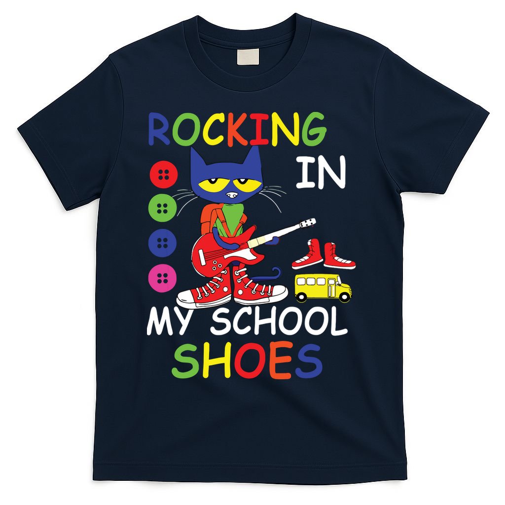 Cat Rocking In My School Shoes Back To School For Kids T-Shirt