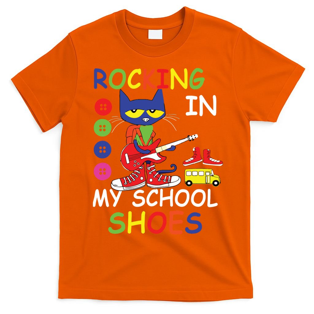 Cat Rocking In My School Shoes Back To School For Kids T-Shirt