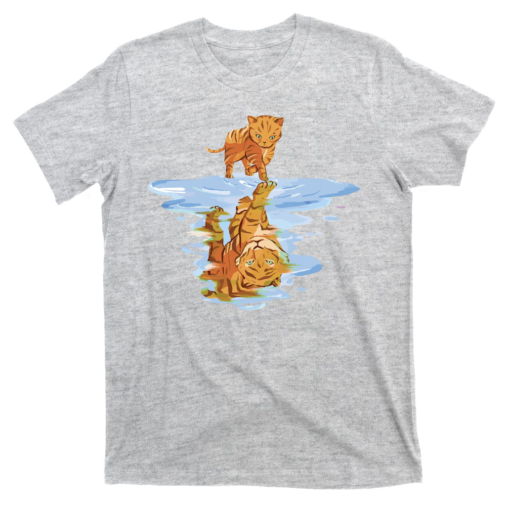Cat Reflecting Tiger T-Shirt