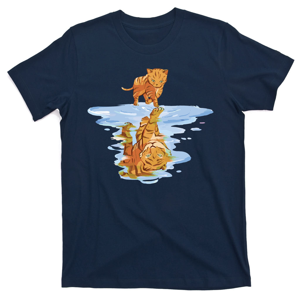 Cat Reflecting Tiger T-Shirt