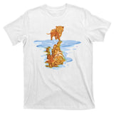 Cat Reflecting Tiger T-Shirt