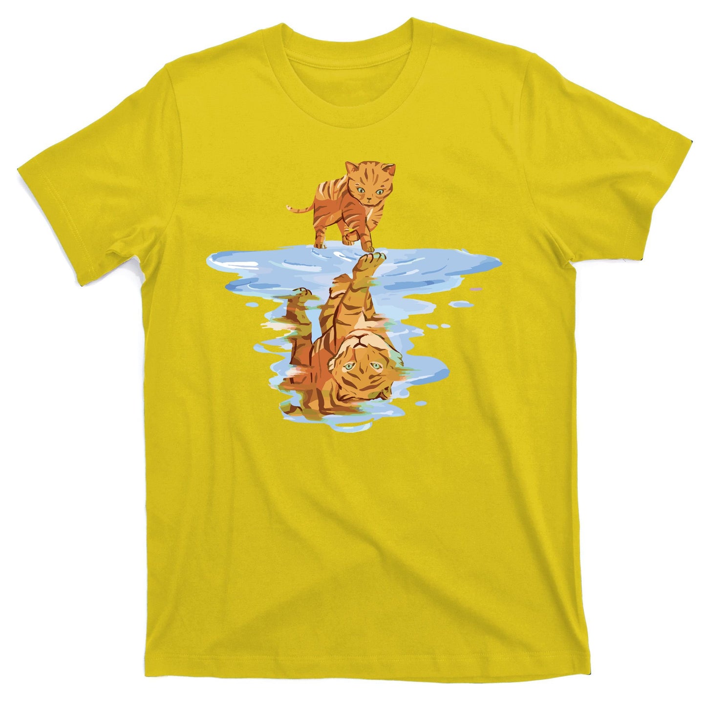Cat Reflecting Tiger T-Shirt