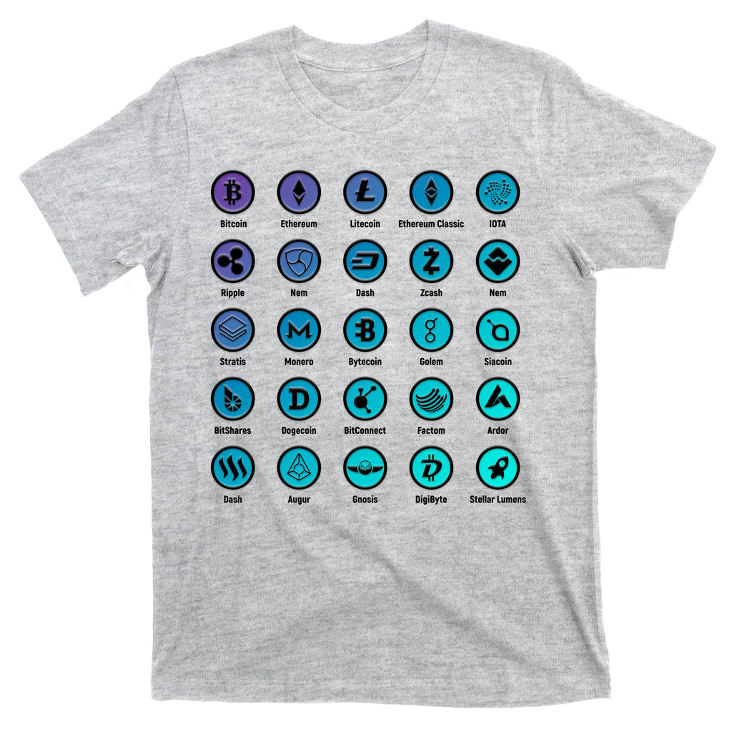 Crypto Currency Logos Coinbase T-Shirt