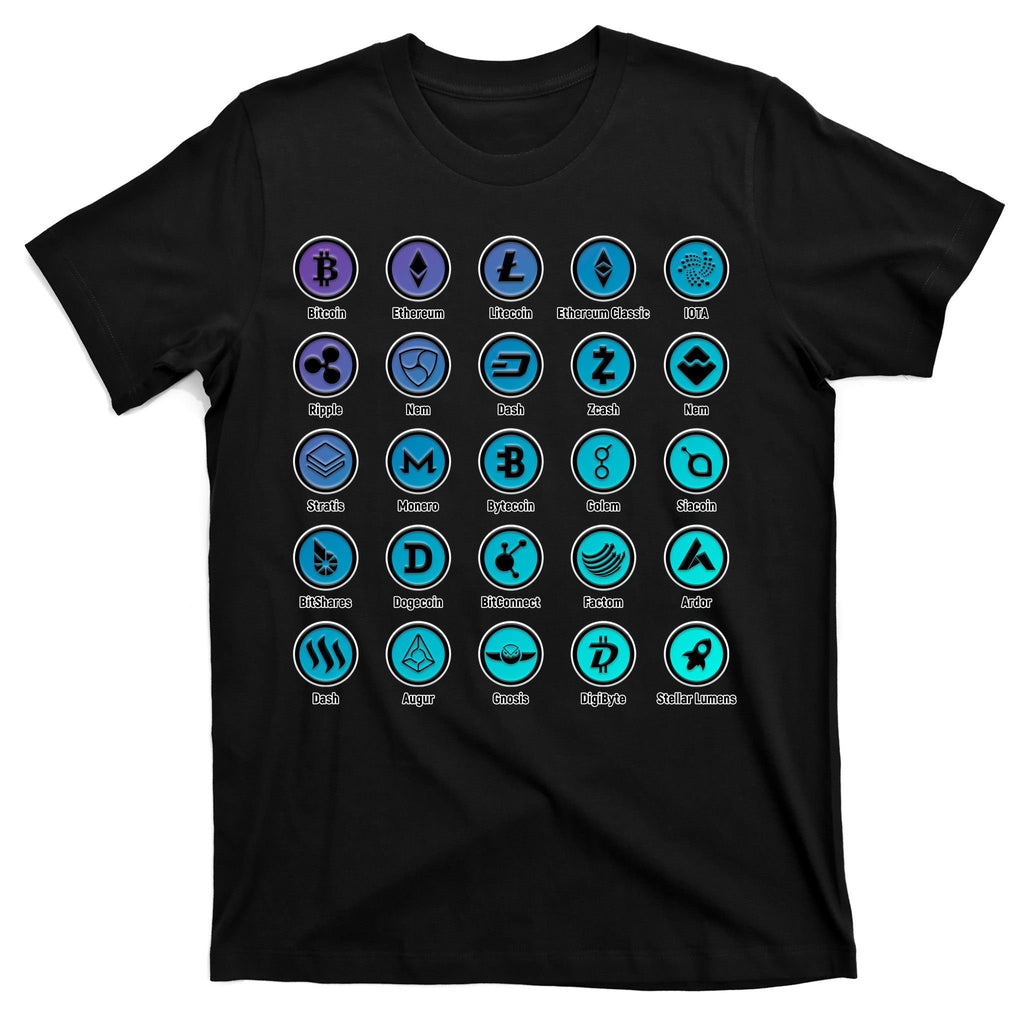 Crypto Currency Logos Coinbase T-Shirt