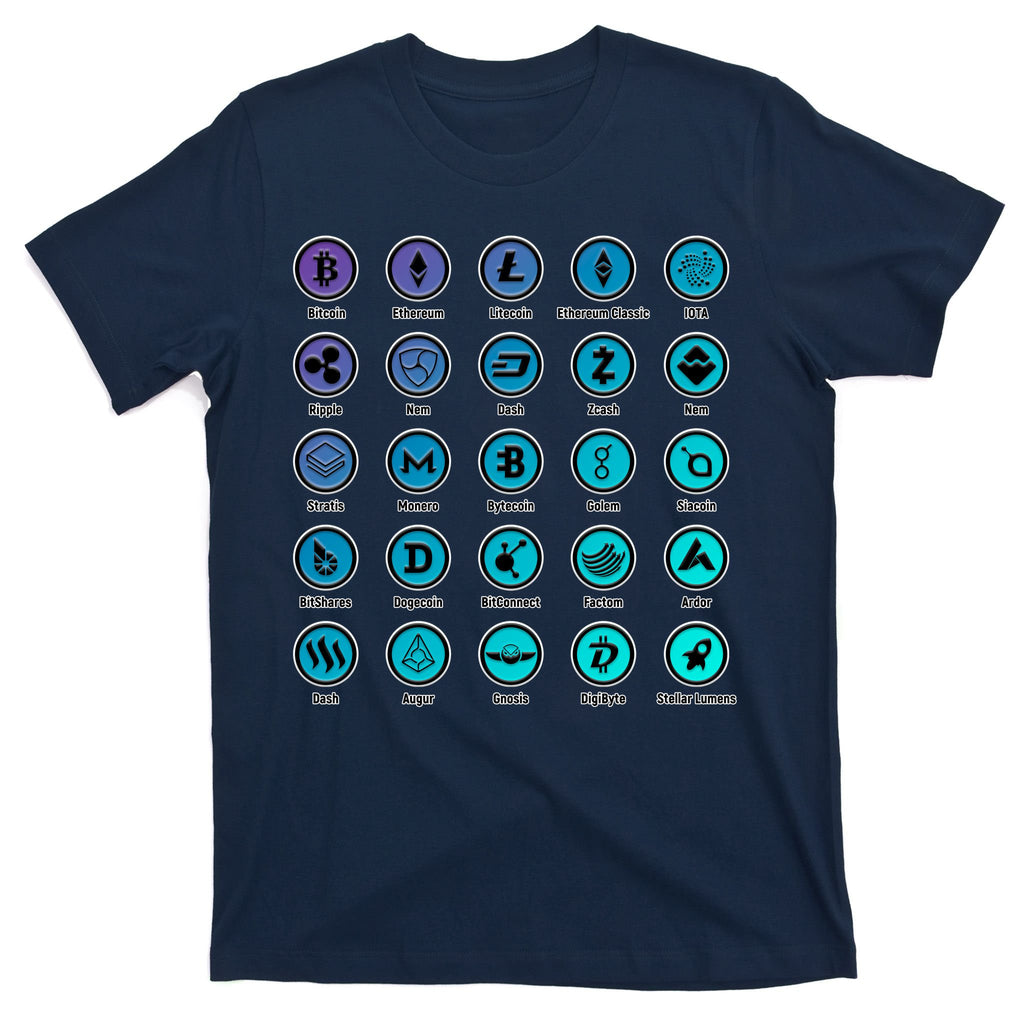 Crypto Currency Logos Coinbase T-Shirt