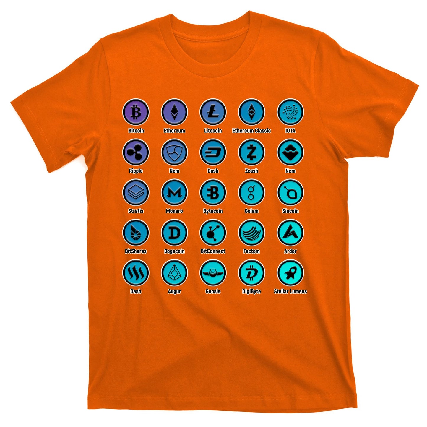 Crypto Currency Logos Coinbase T-Shirt