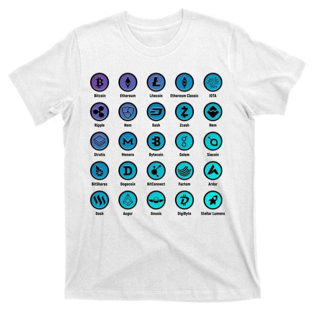 Crypto Currency Logos Coinbase T-Shirt