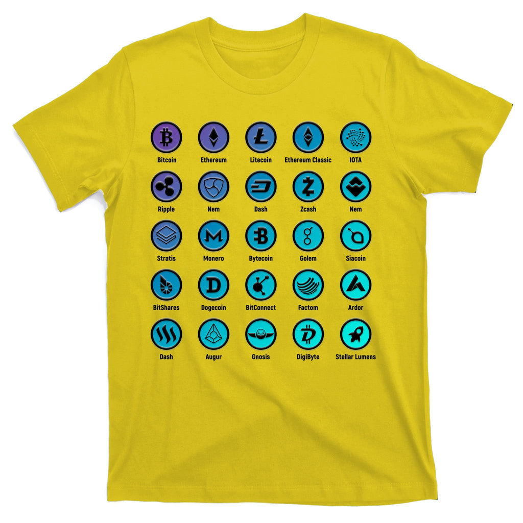 Crypto Currency Logos Coinbase T-Shirt