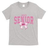 Coquette Senior 2025 Back To School Bow Senior 2025 T-Shirt