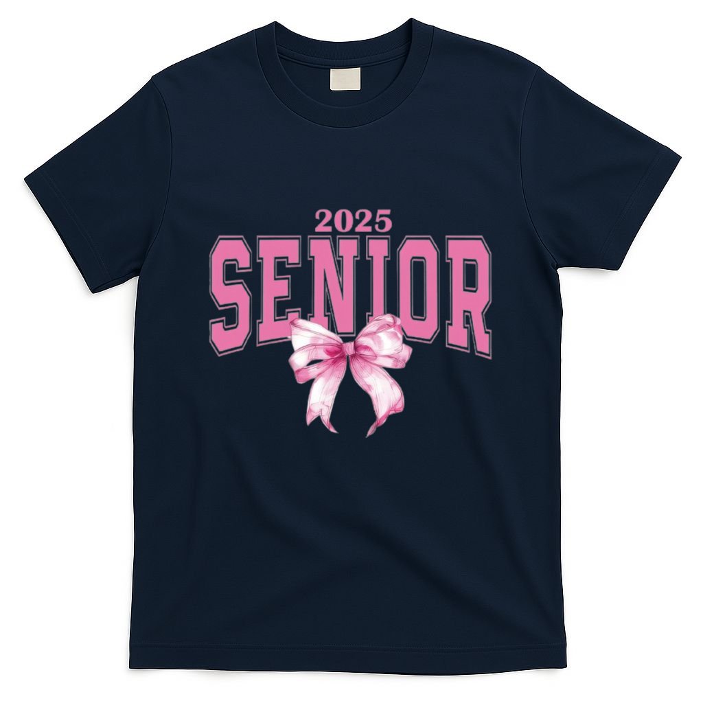 Coquette Senior 2025 Back To School Bow Senior 2025 T-Shirt