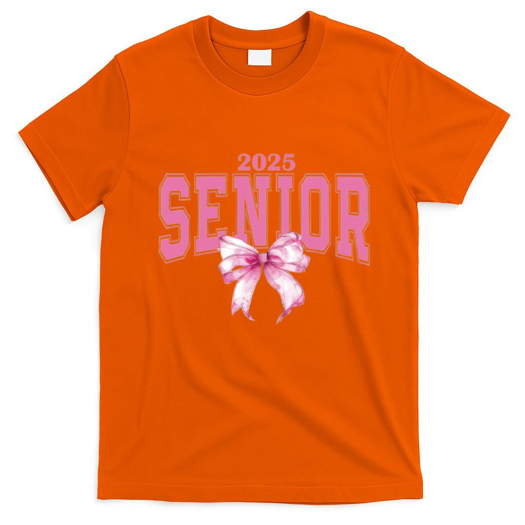 Coquette Senior 2025 Back To School Bow Senior 2025 T-Shirt