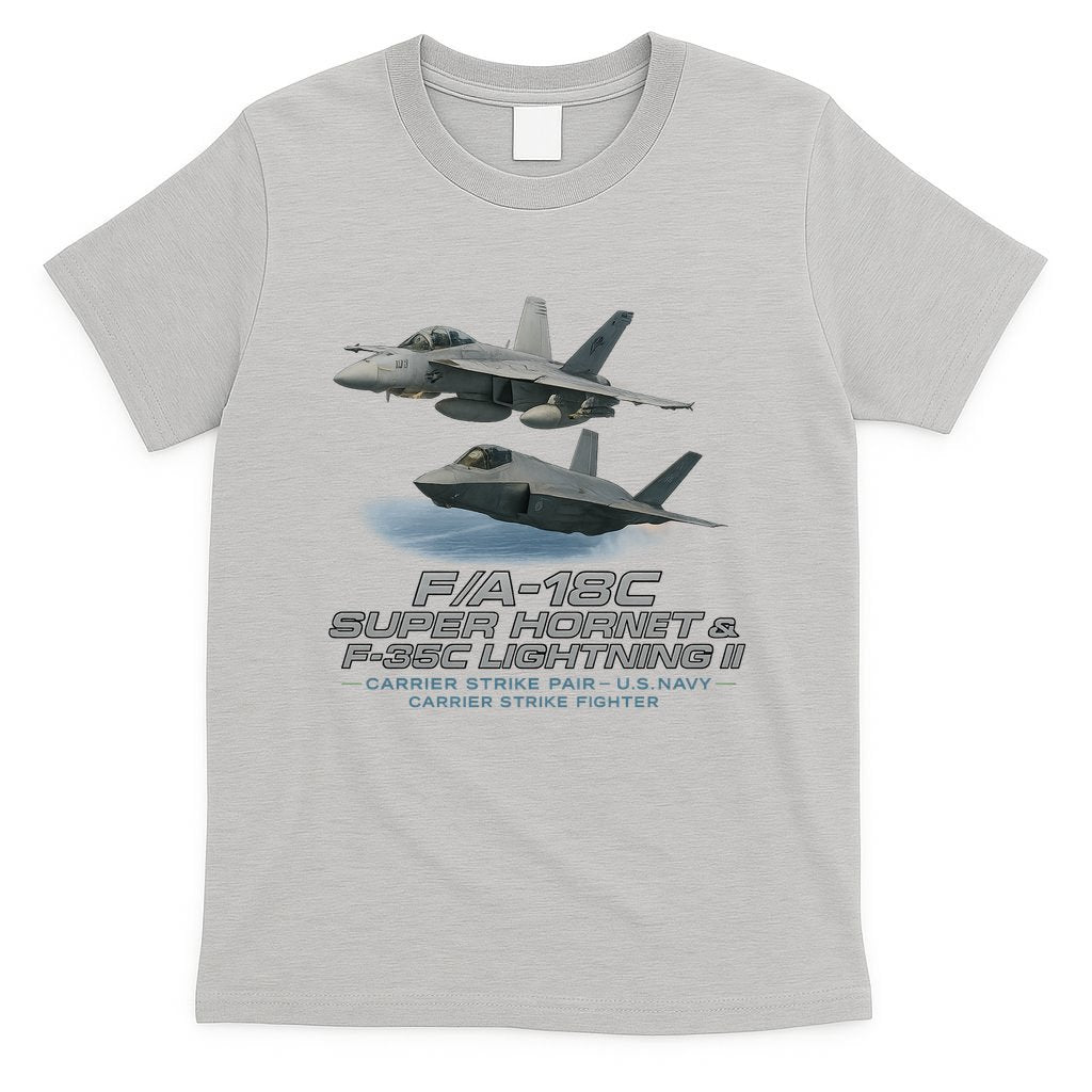 Carrier Strike Pair – F/A-18F & F-35C T-Shirt