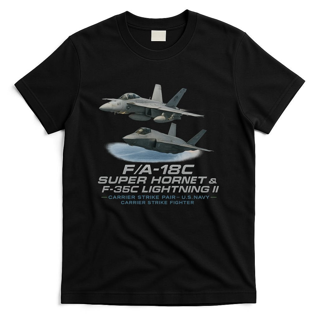 Carrier Strike Pair – F/A-18F & F-35C T-Shirt