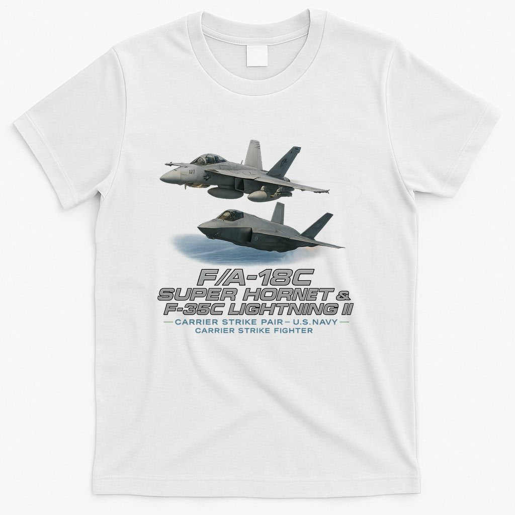 Carrier Strike Pair – F/A-18F & F-35C T-Shirt