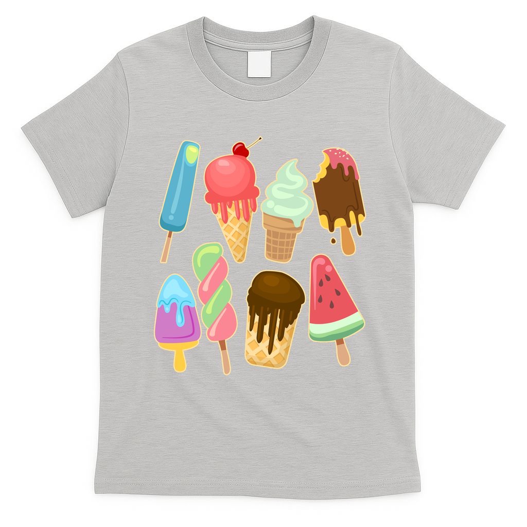 Cute Summer Popsicles And Ice Cream T-Shirt