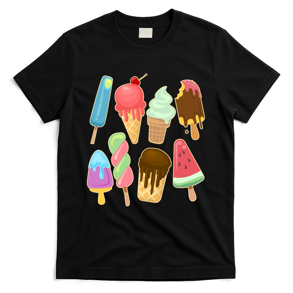 Cute Summer Popsicles And Ice Cream T-Shirt