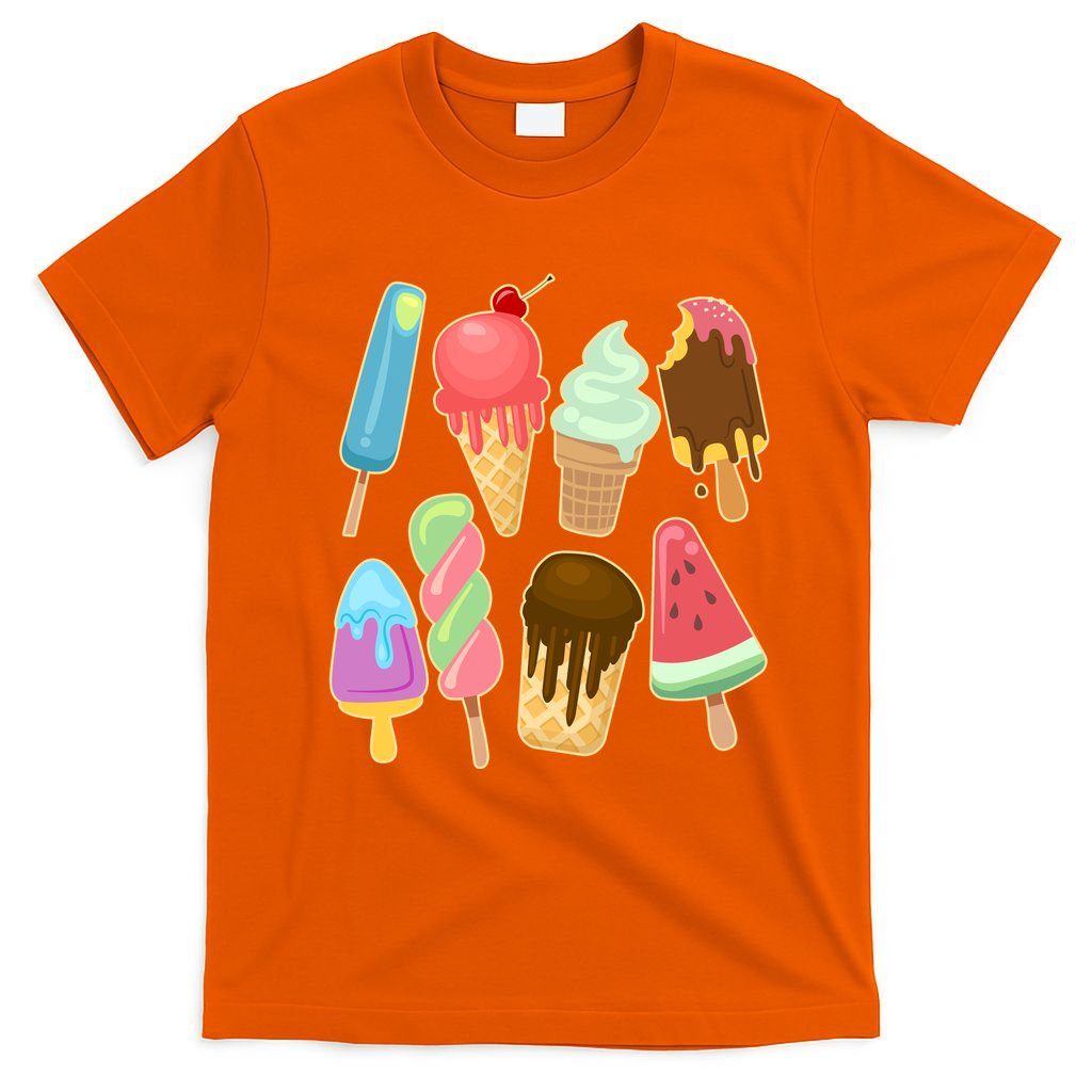 Cute Summer Popsicles And Ice Cream T-Shirt