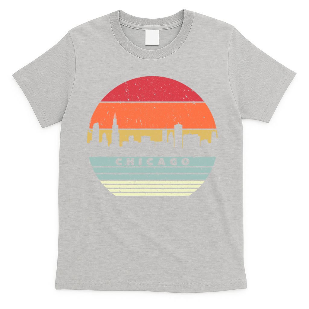 Chicago Souvenir Shirt. Retro Style USA Skyline T-Shirt