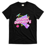 Cute School Secretary 80s 90s Back To School T-Shirt